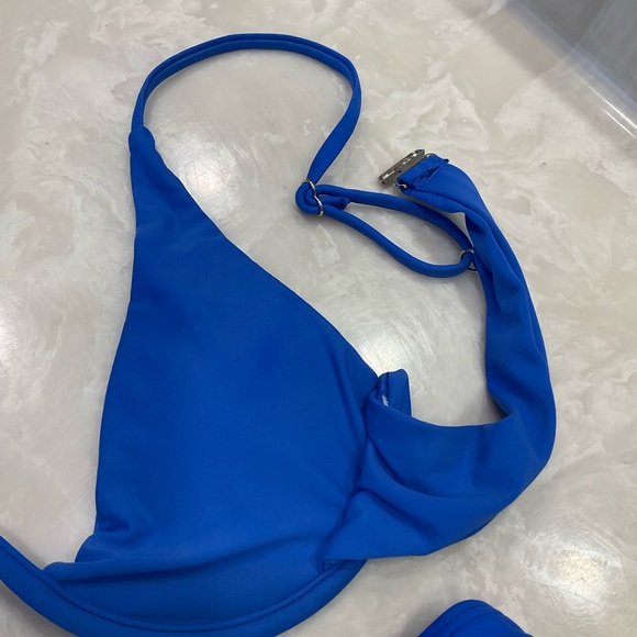 Bikini Two Piece, Royal Blue, Size M, NWOT, Removable Top Insert - Picture 4 of 10